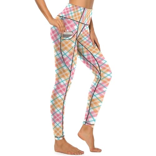 Pantalones de yoga con estampado de melocotón para mujer con acabados de alta calidad