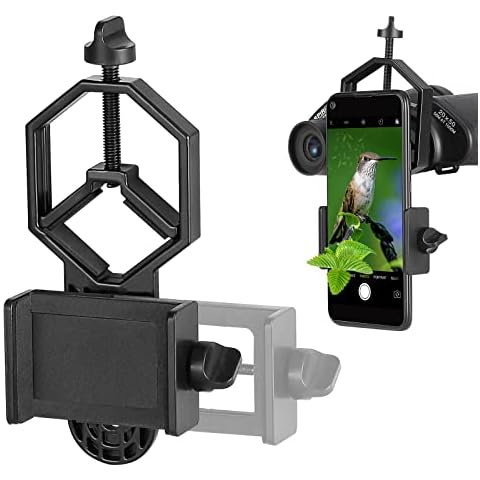 Solomark Universal Cell Phone Adapter Mount - Compatible with Binocular Monocular Spotting Scope Telescope and Microscope - For Smartphone -Telescope Tccessories- Record the Nature of the World Cover