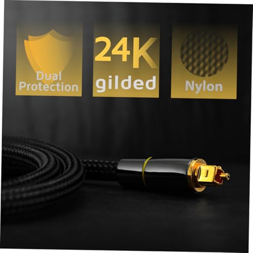 Cable óptico de audio digital con señal sin pérdidas para sonido Hi-Fi 2
