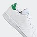 adidas Advantage Tennis Shoe, FTWR White/Green/Core Black, 4 US Unisex Big Kid
