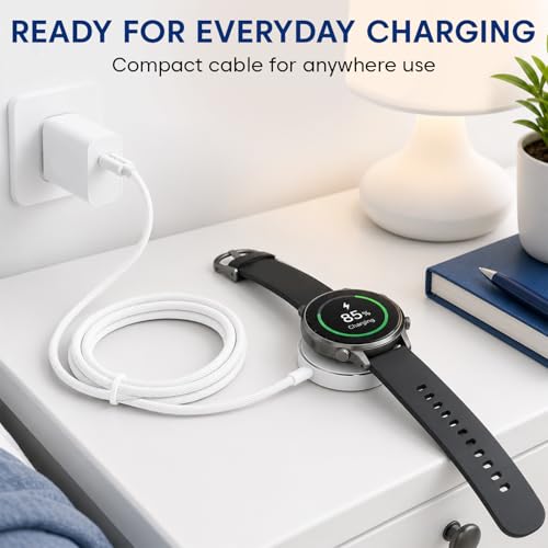 Image of Sounce USB-C Smart Watch Charger, Wireless Fast Charging Cable Compatible with Watch Ultra 2 /Ultra, Series 9 /8 /7 /6 /5 /4 /3 /2 & SE /SE2, 1m (3.3ft) - White