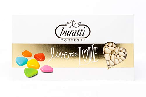 Buratti Confetti Confettis au Chocolat Avec Mini Coeurs Ivoire 1 Kg thumbnail