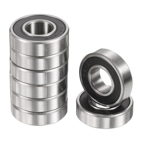 Rodamientos R8-2RS mini de ranura profunda 1/2 x 1-1/8 x 5/16 pulgadas para patinetes y tornos