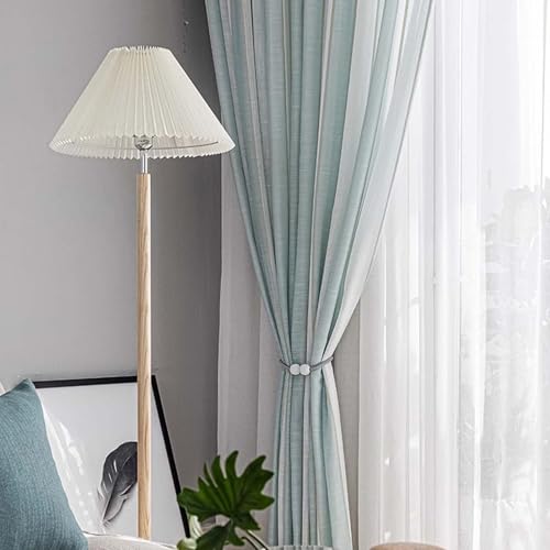 Cortinas semitransparentes de lino sintético para evitar reflejos 4