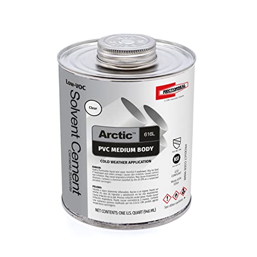 Rectorseal 55948 Quart Arctic 616L Low Voc Pvc Solvent Cement