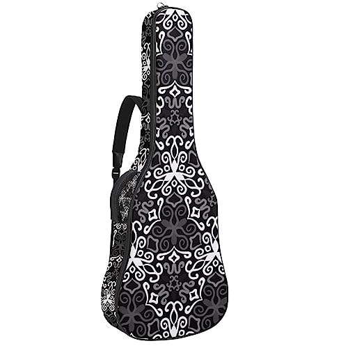 Housse pour guitare acoustique – Fleurs texturées tendance – Gris – Grand étui pour guitare compatible avec la plupart des tailles de guitare, Multicolore 5., 42.9×16.9×4.7 in, Motif imprimé tendance - Les Beatles, Paul McCartney, John Lennon, RIngo Starr, George Harrison Housse pour guitare acoustique – Fleurs texturées tendance – Gris – Grand étui pour guitare compatible avec la plupart des tailles de guitare, Multicolore 5., 42.9x16.9x4.7 in, Motif imprimé tendance