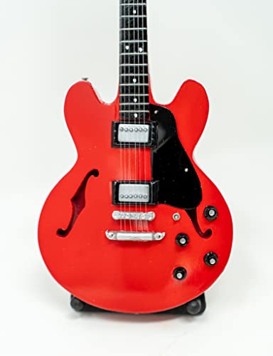 Réplique de guitare miniature Gibson 26 x 7 cm Rouge #183 - Les Beatles, Paul McCartney, John Lennon, RIngo Starr, George Harrison Réplique de guitare miniature Gibson 26 x 7 cm Rouge #183