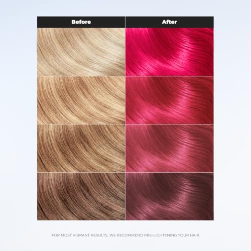 Image of XMONDO Color Super Pink Depositing Mask, Hair Dye, 8 Fl Oz | Semi-Permanent, Infused with Bond Booster & Hyaluronic Acid for Nourishment, Revitalization & Repair, Vegan Formula