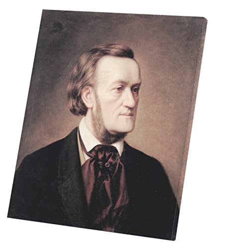Tableau décoratif Richard Wagner portrait peinture sur toile 60 x 72 cm