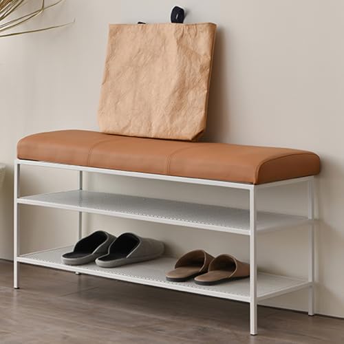 Banc à chaussures blanc pour optimiser le rangement de votre couloir