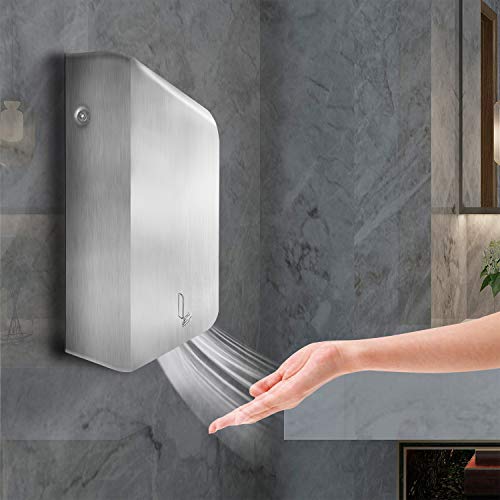 PowerPress AHD-2016-01 PENSON & CO. Ultrathin Automatic Electric Hand Dryer Commercial High Speed, Instant Heat & Dry, for Bathroom K2016, K2016-ultrathin
