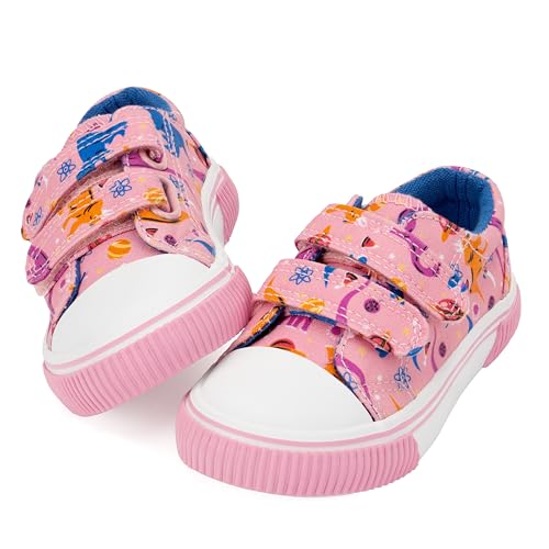 Girls Sequin Fabric Fashion Sneakers Adjustable Anti-Slip Walking Shoes for Little Girl Lightweight Comfortable Cute Shiny Kid Shoes Toddler2