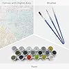 VETEB Paint by Numbers Kit for Adults Beginner Higgins Lake Spring Aerial Sunset DIY Painting on Canvas by Numbers Acrylic Oil Painting for Home Decor Gifts 16"x20" #4