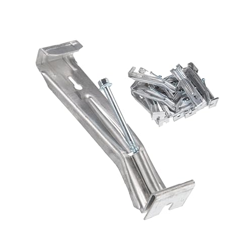 Plutreas 5 inch Gutter Hangers, Heavy Duty Aluminum Hidden Rain