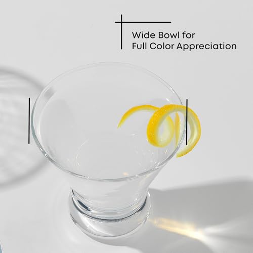 Verres à martini JoyJolt Afina anti basculement avec base stable lot de 4
