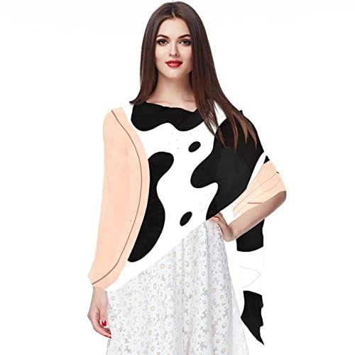 Foulard mousseline de soie imprimé vache pour sublimer vos tenues urbaines et sorties