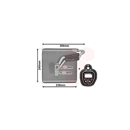 Van Wezel 5800V387 - Evaporador, aire acondicionado
