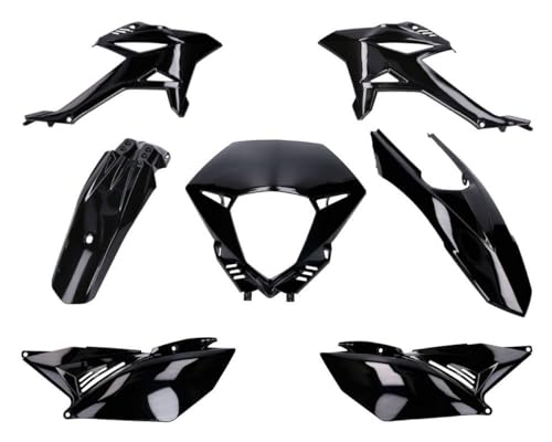 Plastiques habillage moto kit carénage noir 7 pièces Beta RR 50