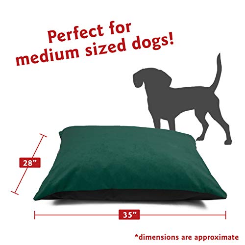 Image of Majestic Pet Rectangle Medium Dog Bed Washable - Non Slip Comfy Pet Bed - Dog Crate Bed Super Value Pillow Dog Bed - Dog Kennel Bed for Sleeping - Dog Bed Medium Breed 35 x 28 Inch - Villa Marine