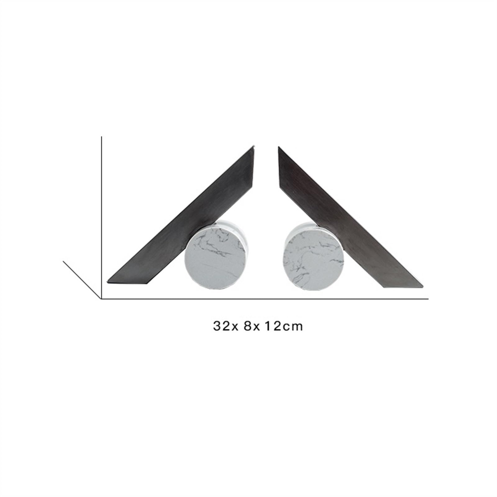 fermalibri Fermalibri decorativi Fermalibri resistenti Fermalibri geometrici for contenere libri Fermalibri for libri pesanti for scaffali, scrivania, ecc. fermalibri per mensole