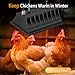 Heat Lamp for Chickens, 250W Chicken Heat Lamp, Brooder Heater for Chicks, Hanging Light Heated Adjustable Temp & Height, with Anti-Fall Aluminum Alloy Lamp Shade, for Chick, Ducks, Poultry (black)