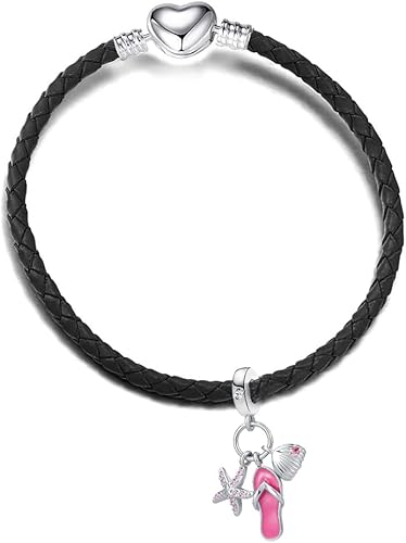 Miniatura 3 de Abalorio colgante de tortuga con diseño de estrella de mar y concha de mar para niñas y mujeres