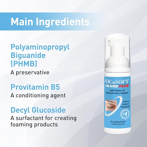 image for OCuSOFT Lid Scrub PLUS Foam- Moderate to Severe Eyelid Conditions - In