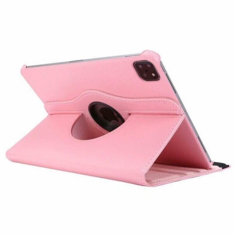 Étui iPad Pro 13 M5 2025 rose coque protection rotative cuir
