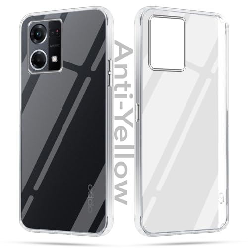 Image of Jkobi Lifetime Anti-Yellow Clear Back Cover Case for Oppo Reno7 | Reno 7 4G (Sleek Hard Crystal | Shockproof and Camera Protection)
