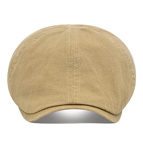 Image of VOBOOM Cotton Flat Cap Cabbie Hat Gatsby IVY Cap Irish Hunting Hat newsboy