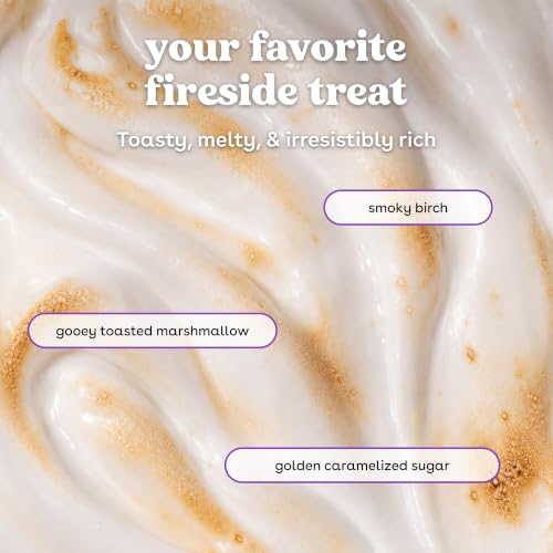 Image of eos Cashmere Body Mist, Toasted Marshmallow, Toasted Vanilla, Sweet Marshmallow, Hair Mist, Body Spray for Women Moisturizing, Hyaluronic Acid, Vanilla Body Spray, Vegan, Cruelty-free, 6 fl oz