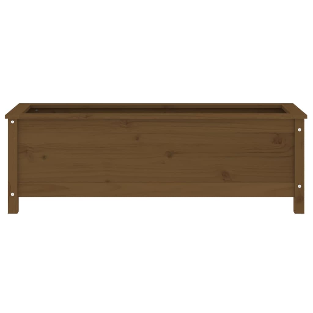 Arriate Elevado de Madera de Pino Maciza para Jardín, Huerto Urbano, Balcón o Patio con Amplio Espacio para Plantas, Verduras y Hierbas Aromáticas