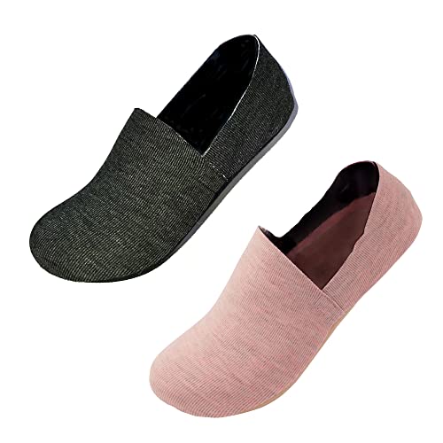 Image of No Show Cushion Lounge Slipper Sock for Women with Anti-Skid Bottom and Heel Grippers