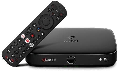 Airtel Xstream Box | Android TV Box | 1 Month Hindi Entertainment SD Pack | Free Installation