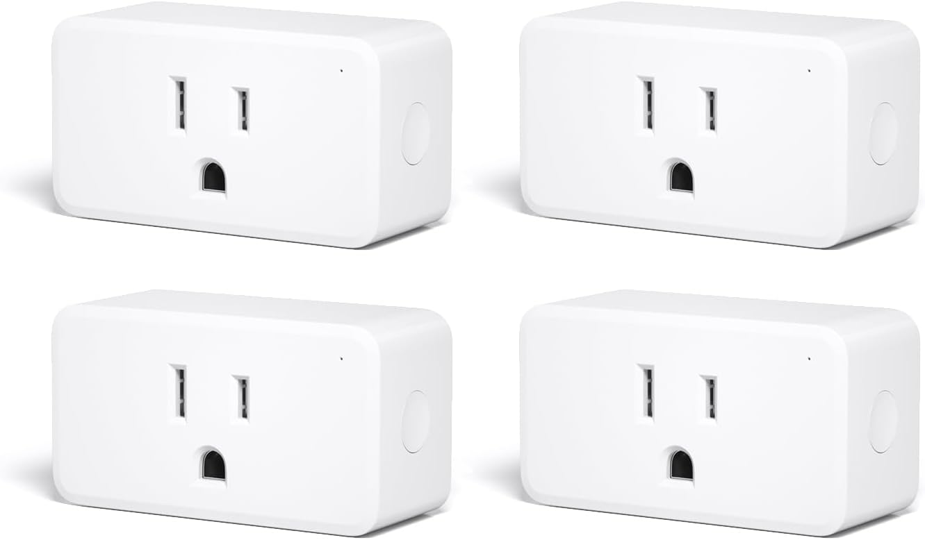 THIRDREALITY Smart Plug Gen3 4 Pack,Precise Real-time Power Meter,15A Outlet, Enhanced Zigbee Repeater,ETL Certified,ZigBee Hub Needed,Work with Home Assistant,Compatible Echo Devices and SmartThings