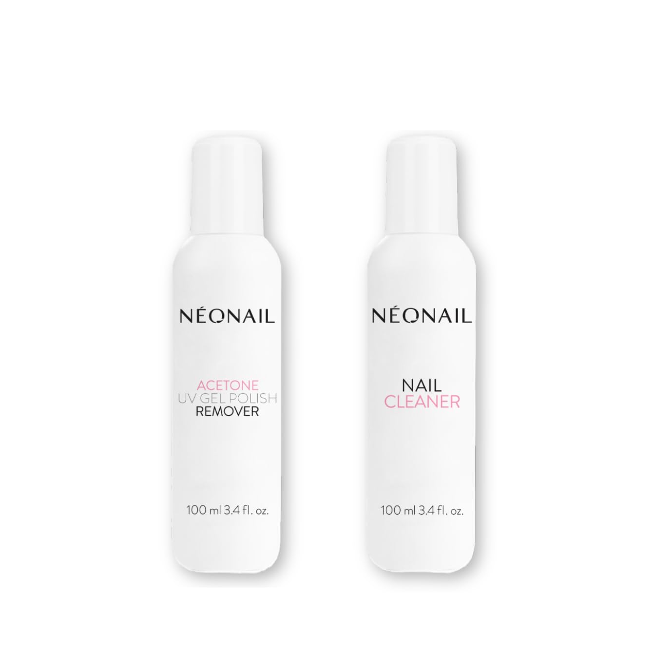 NÉONAIL UV Nagellackentferner Aceton - Gel Nägel Cleaner - Aceton Reiniger - UV Gel Nail Cleaner - Entfetter - Nail Dehydrator - Gellack Entferner - Remover Set - 2 x 100 ml