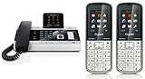  Siemens Gigaset DX800A DUO SET mit 2x SL400H Mobilteil – ISDN, Anrufbeantworter, Bluetooth® ECO DECT, schwarz