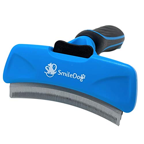 最安値 Smiledog ペット ブラシ ムダ毛 抜け毛 曲線 処理 犬 猫 ブルー アンダーコート トリミング グルーミング Mサイズ 湾曲タイプ の価格比較
