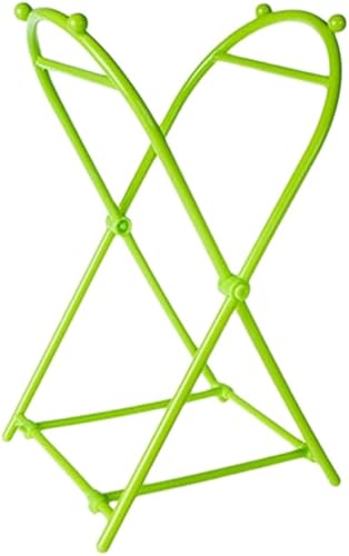 Kichvoe Soporte para bolsas de basura estante de basura de plástico estante portátil para colgar con alambre de basura plegable para interiores y