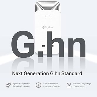 TP-Link PG2400P G.hn2400P Powerline Loop Kit, G.hn Wave2 MIMO, 2+2 Gigabit Ethernet Ports, Extra Power Socket, Power Saving Mode, Plug & Play