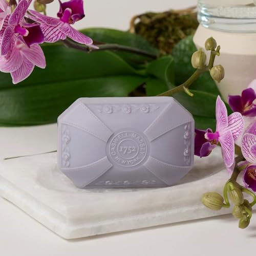 Image of Caswell-Massey Orchid Natural Bar Soap for Women, Moisturizing Body Soap Bar for All Skin Types, Made with Essential Oils & Plant-Based Formula for Soft Skin, 3.5 oz