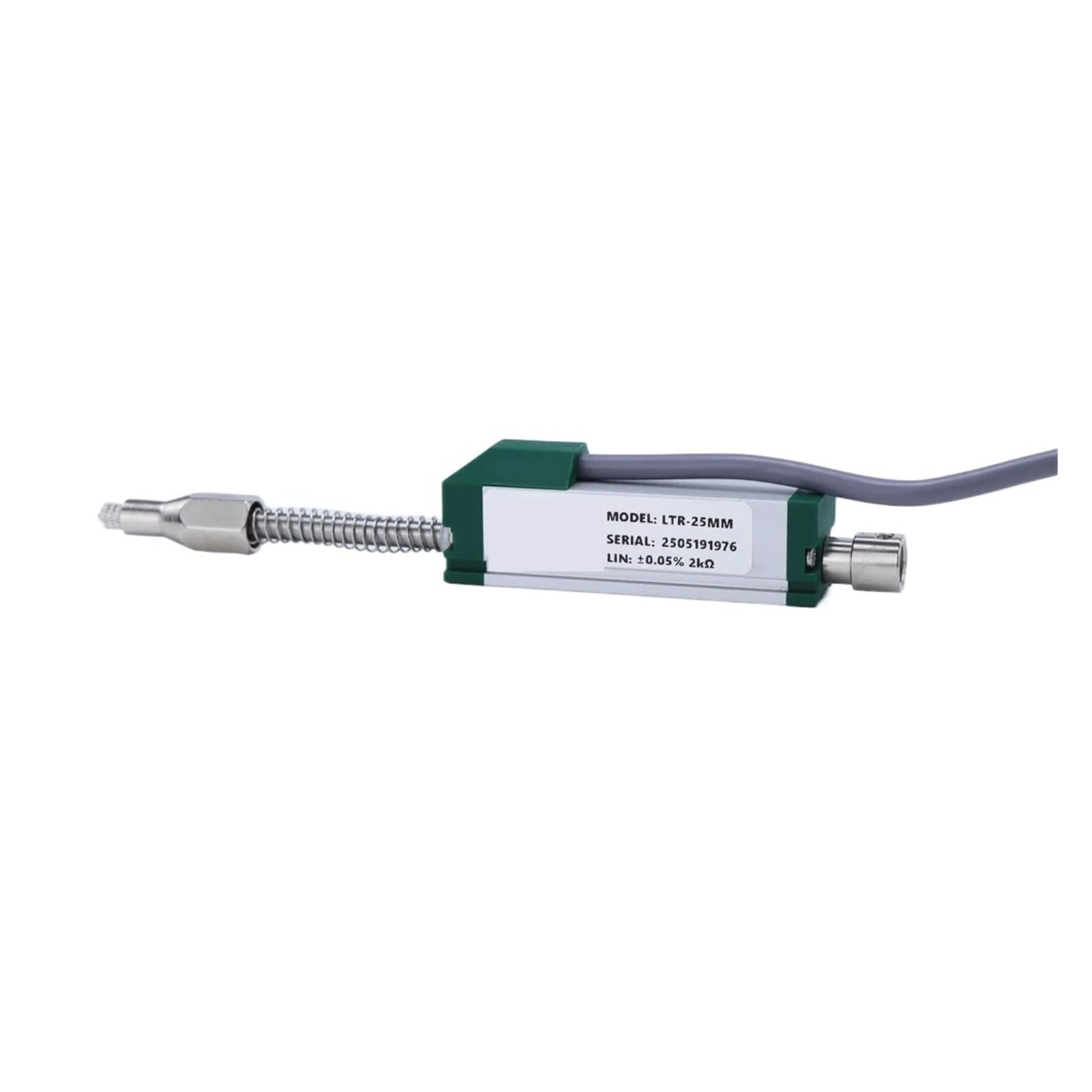 Capteur de déplacement linéaire, transducteur de position de déplacement Règle électronique à injection de ressort interne/externe(Internal 100mm)