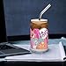 KPop Demon Hunters Can Shaped Glass, 16 oz Glass with Lid and Straw, Iced Coffee Cup - Officially Licensed (Baby Saja Soda Pop)