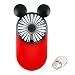 DecoLife Cute Personal Mini Fan, Handheld & Portable USB Rechargeable Fan with Beautiful LED Light, 3 Adjustable Speeds, Portable Holder, Perfect for Indoor Or Outdoor Activities, Cute Mouse