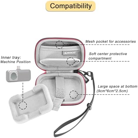 RLSOCO Hard Case for FLIR One Gen 3/One Pro/Pro LT & TOPDON TC002C DUO/TC001/TC002C/TC002/TC001 Plus & Fluke TC01A/TC01B/TC01C Thermal Imaging Camera (Case Only)