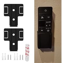 2PCS Fan Remote Holder Wall Mount for Hampton Bay and Home Decorators Collection Ceiling Fan Remote 2AAZPHD3, HD3, KUJCE10320, TR222A, UC7225T, CHQ7225T, 2AQZU-18012, RC-71T, RC-75T Black