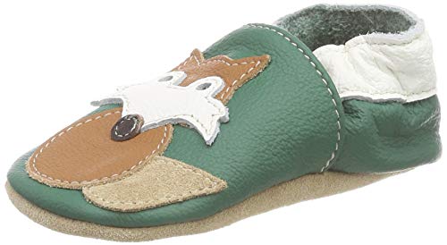 Beck Unisex Kinder vos Hausschuhe, Grün, 26/27 EU