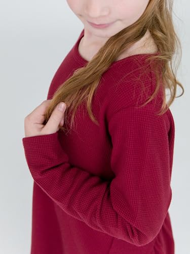 RuffleButts® Baby/Toddler Girls Long Sleeve High Low Top w/Bow4