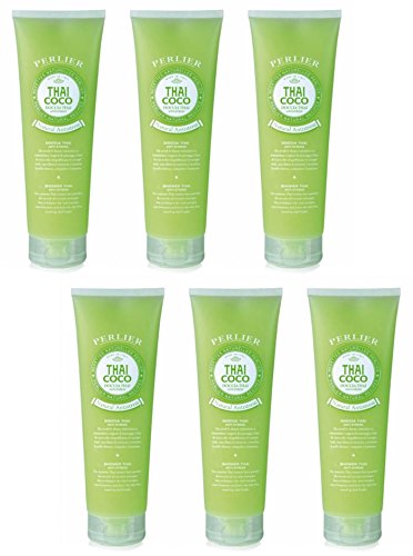 Perlier:"Thai Coco" Anti-Stress Shower Thai - 8.4 Fluid Ounces (250mL) Tubes (Pack of 6) [ Italian Import ]
