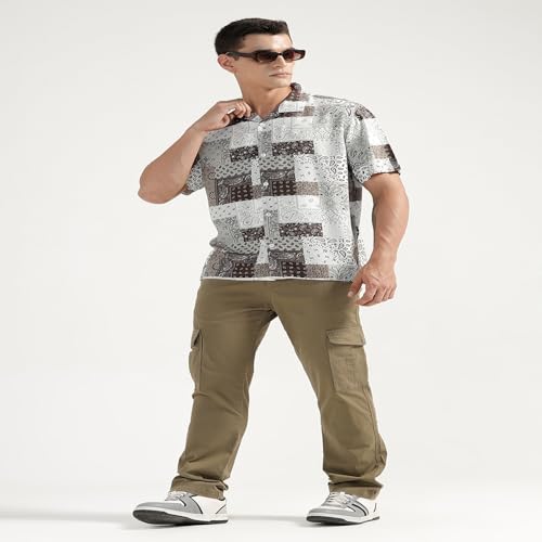 Image of BASICS Premium Cotton Stretch Formal Trousers for Men | Office Pants